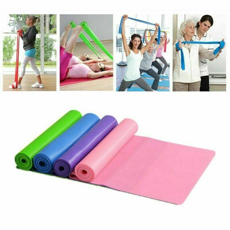 5 Feet Stretch Resistance Yoga Bands Exercise Pilates Yoga GYM Workout Band