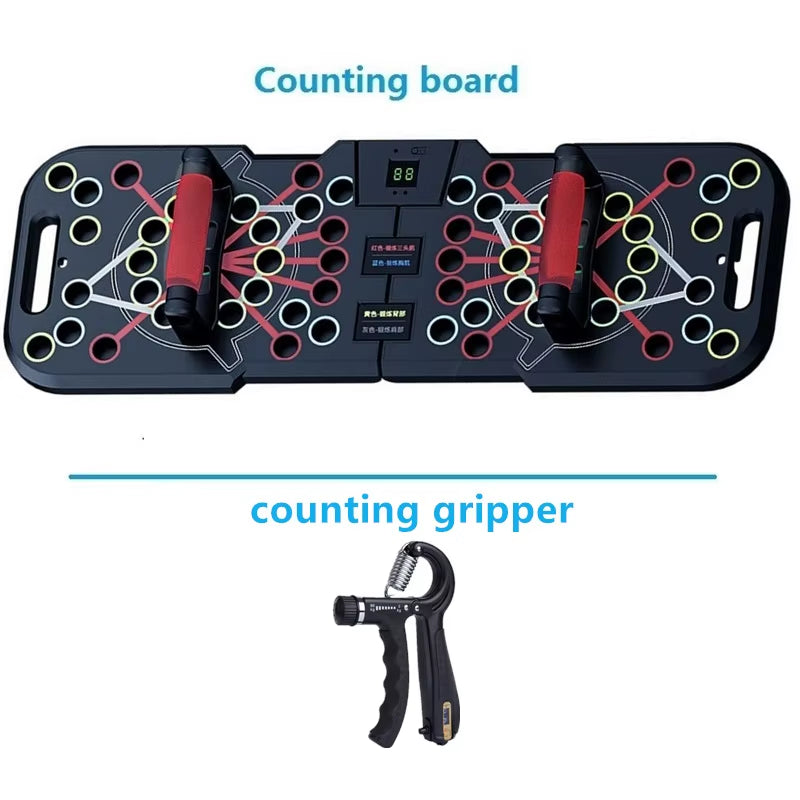 Multifunctional Counting Push up Board Home Chest Muscle Exercise Training Indoor Electronic Fitness Support Push-Up Rock Stands