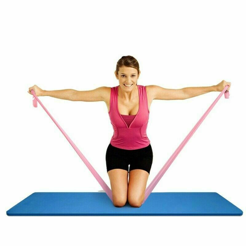 5 Feet Stretch Resistance Yoga Bands Exercise Pilates Yoga GYM Workout Band