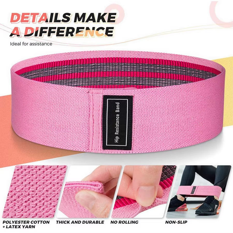 Yoga Band, Knitted Elastic Band, Resistance Band, Hip Lifting, Beautiful Squat, Assisted Fitness Stretching Band