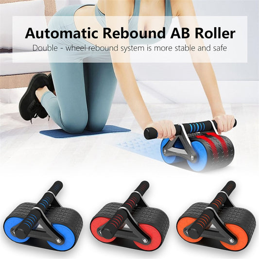 Abdominal Exerciser Women Men Automatic Rebound Ab Wheel Roller