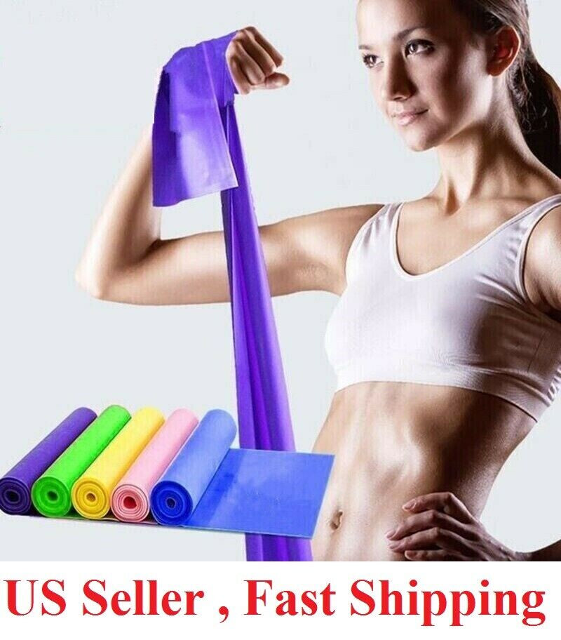 5 Feet Stretch Resistance Yoga Bands Exercise Pilates Yoga GYM Workout Band