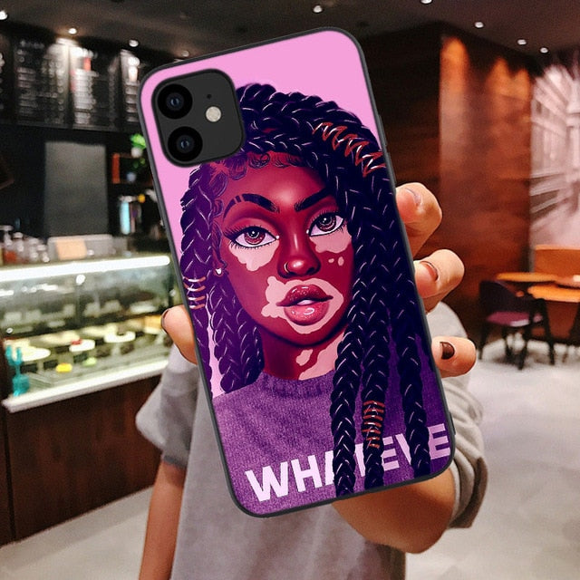 Afro Girls Black Women Art Phone Case