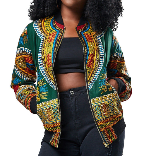 African Print Jacket Women Dashiki