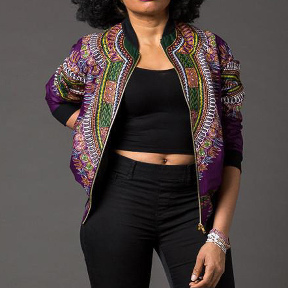 African Print Jacket Women Dashiki