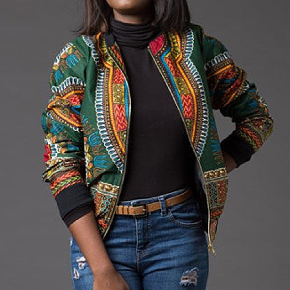 African Print Jacket Women Dashiki