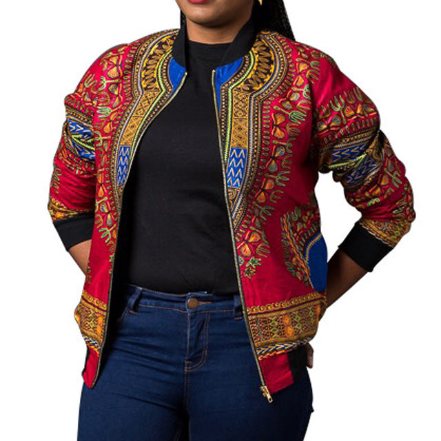 African Print Jacket Women Dashiki