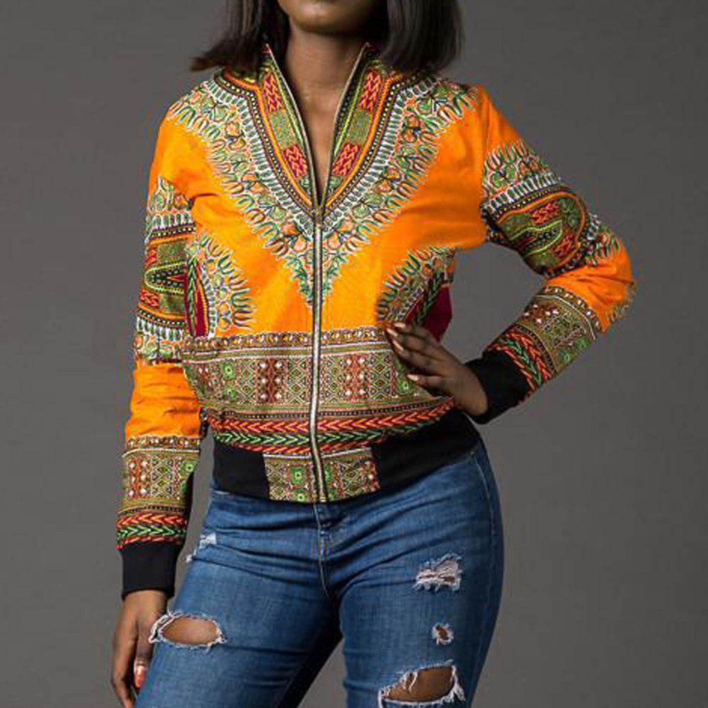 African Print Jacket Women Dashiki