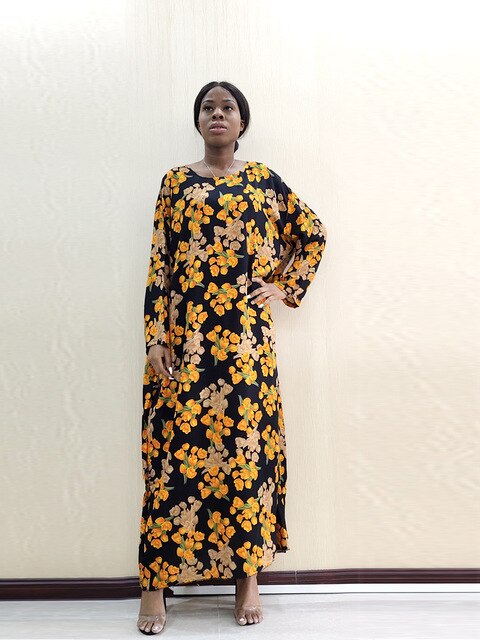 Modern African Woman 'Floral Dashiki Dress'