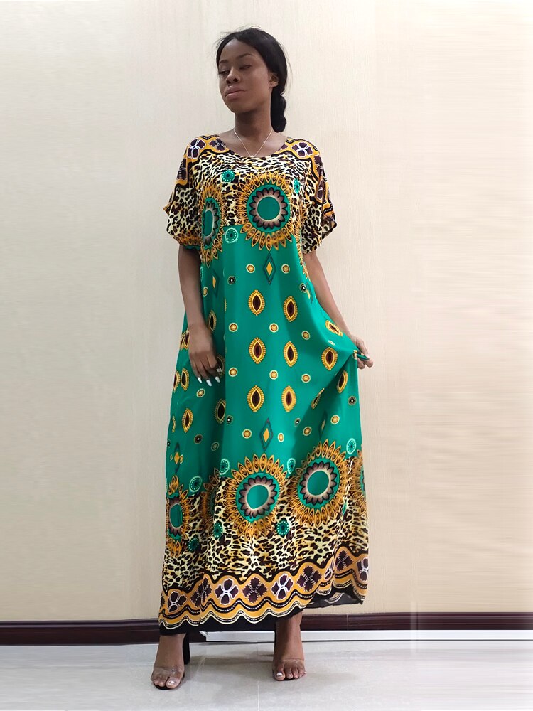 Traditional African Women's dress with 'Autumn theme'