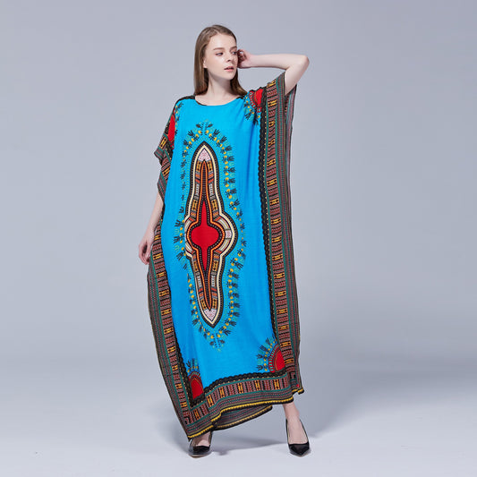 Batwing model Dashiki dress  specially designed with African cotton