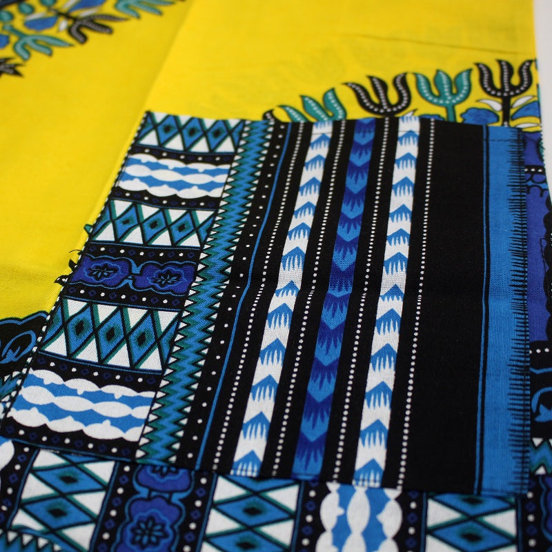 Traditional patterned african t-shirt with African cotton